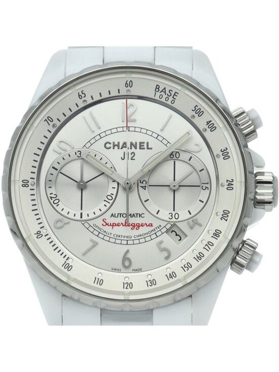 Chanel Other - Chanel Superleggera Chronograph Ceramic Watch White Polished